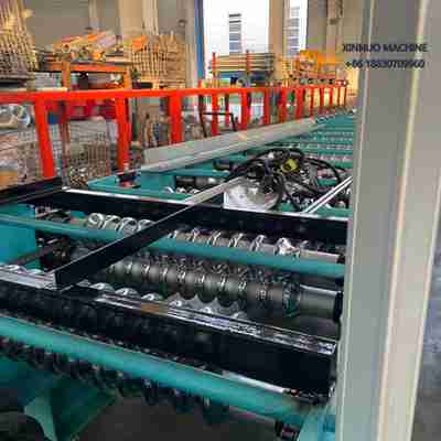 Máquina automática para fabricar telhas onduladas com corte hidráulico e perfil uniforme