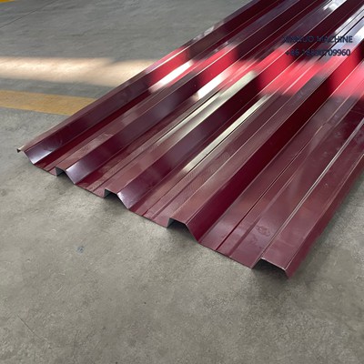 R-72 metal roof forming machine with middle-plate frame and chain drive, high efficiency for Latin America.