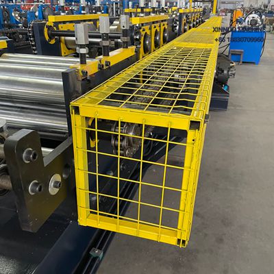 C75-150: C Purlin roll forming machine, 1&ndash;3 mm thick, 30 m/min, PLC control, hydraulic cutting.