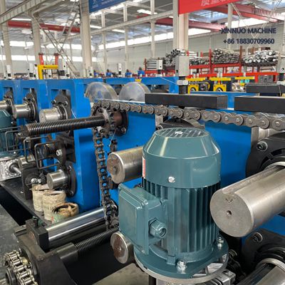 Automatic roll former with fast C/Z changeover, high precision, and efficient punching and cutting control.