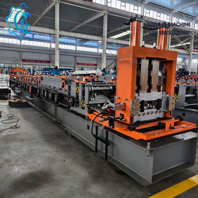 Perfiladeira automática de viga C, alta precisão, corte hidráulico e produção contínua confiável.