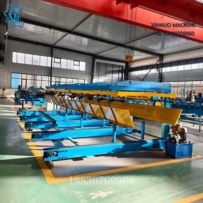 Apilador de chapa met&aacute;lica autom&aacute;tico, preciso, eficiente y ajustable, disponible en 6, 9 y 12 metros.