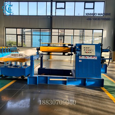 Bobinadora hidr&aacute;ulica autom&aacute;tica de 7 toneladas, con carro de carga y expansi&oacute;n hidr&aacute;ulica del mandril.