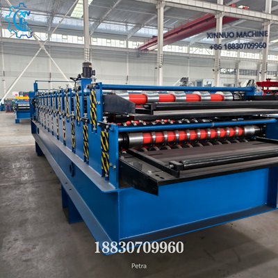 Rodillos de salida de m&aacute;quina de doble capa para tejas perfiladas