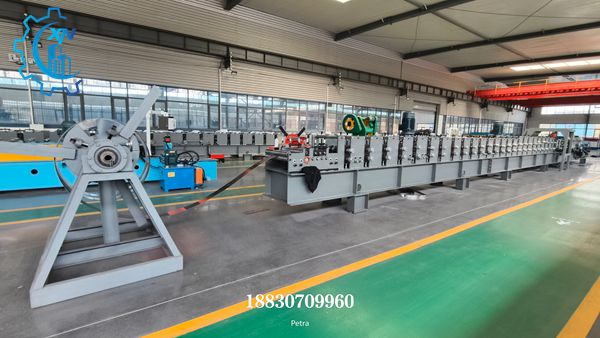 Complete production line of Solar bracket roll forming machine with uncoiler and forming rollers