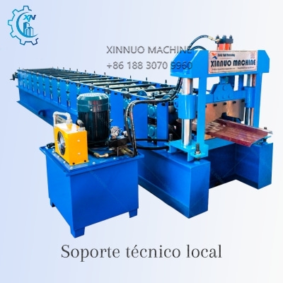 Máquina formadora de caballetes metálicos