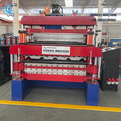 Máquina acanaladora de zinc de tres capas