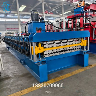 Máquina-de-placas-de-techo-doble