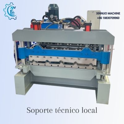 Máquina conformadora de chapa trapezoidal T1010 para cubiertas industriales