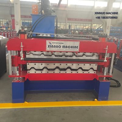 Double layer roofing sheet roll forming machine